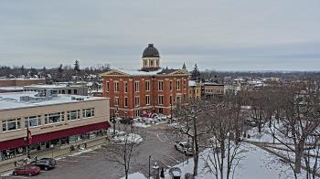 Weather camera view of City of Woodstock.