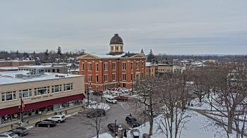 Weather camera view of City of Woodstock.