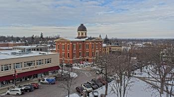 Weather camera view of City of Woodstock.