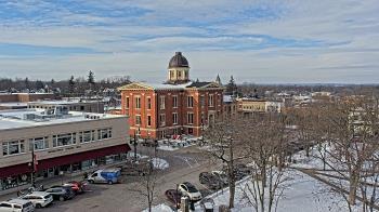 Weather camera view of City of Woodstock.