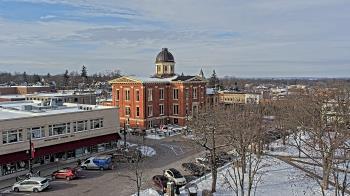 Weather camera view of City of Woodstock.