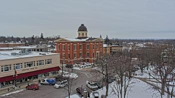 Weather camera view of City of Woodstock.