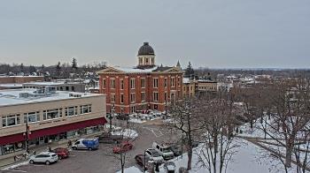 Weather camera view of City of Woodstock.