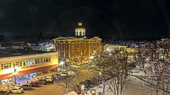Weather camera view of City of Woodstock.