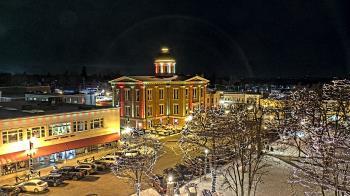 Weather camera view of City of Woodstock.