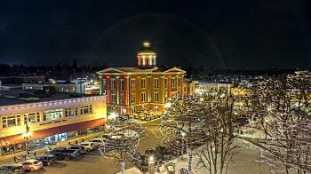 Weather camera view of City of Woodstock.