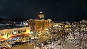 Weather camera view of City of Woodstock.