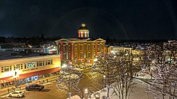Weather camera view of City of Woodstock.