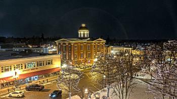 Weather camera view of City of Woodstock.