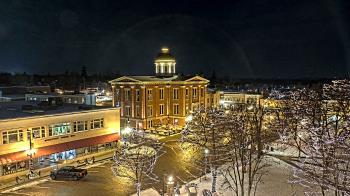 Weather camera view of City of Woodstock.
