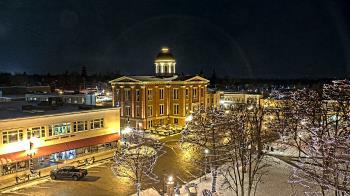 Weather camera view of City of Woodstock.