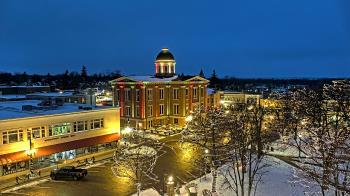 Weather camera view of City of Woodstock.