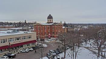 Weather camera view of City of Woodstock.