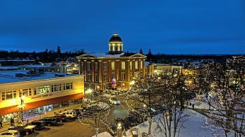 Weather camera view of City of Woodstock.