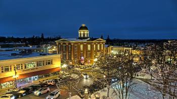 Weather camera view of City of Woodstock.