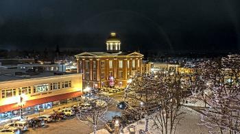 Weather camera view of City of Woodstock.