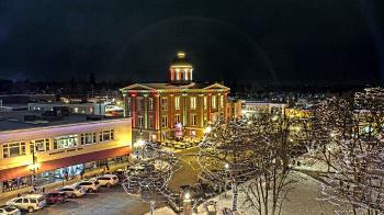 Weather camera view of City of Woodstock.