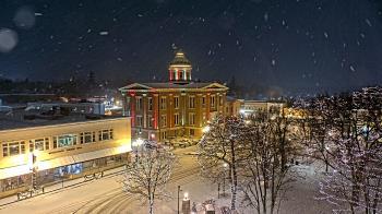 Weather camera view of City of Woodstock.
