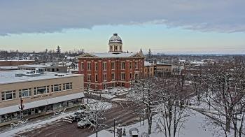 Weather camera view of City of Woodstock.