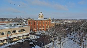 Weather camera view of City of Woodstock.