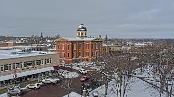 Weather camera view of City of Woodstock.