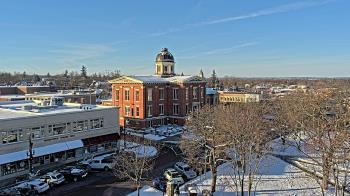 Weather camera view of City of Woodstock.