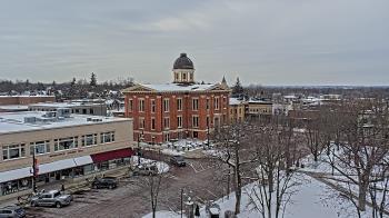 Weather camera view of City of Woodstock.