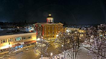 Weather camera view of City of Woodstock.