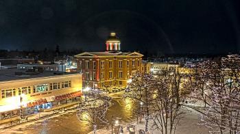 Weather camera view of City of Woodstock.