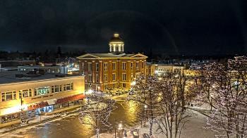 Weather camera view of City of Woodstock.