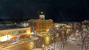 Weather camera view of City of Woodstock.