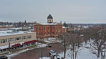Weather camera view of City of Woodstock.