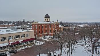 Weather camera view of City of Woodstock.