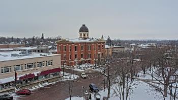 Weather camera view of City of Woodstock.