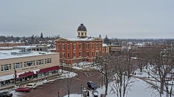Weather camera view of City of Woodstock.