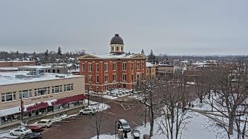 Weather camera view of City of Woodstock.