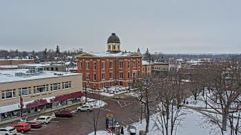 Weather camera view of City of Woodstock.
