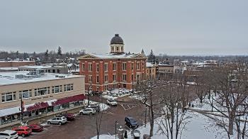 Weather camera view of City of Woodstock.