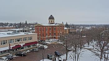 Weather camera view of City of Woodstock.