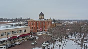 Weather camera view of City of Woodstock.