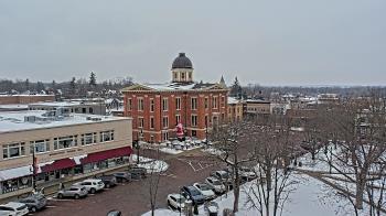 Weather camera view of City of Woodstock.