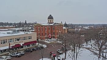 Weather camera view of City of Woodstock.