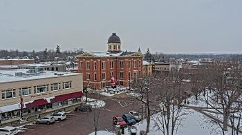 Weather camera view of City of Woodstock.