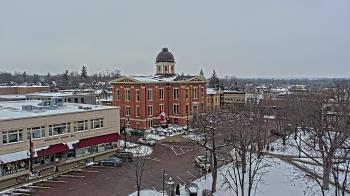 Weather camera view of City of Woodstock.