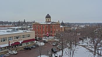 Weather camera view of City of Woodstock.