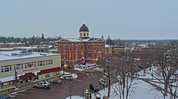 Weather camera view of City of Woodstock.