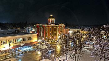 Weather camera view of City of Woodstock.