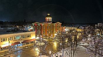 Weather camera view of City of Woodstock.