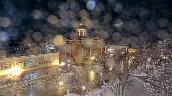 Weather camera view of City of Woodstock.