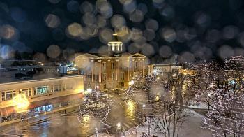 Weather camera view of City of Woodstock.